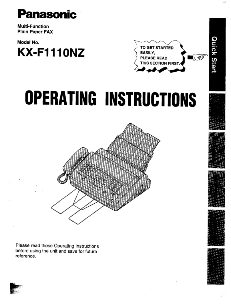 Panasonic KX-F1110NZ User manual