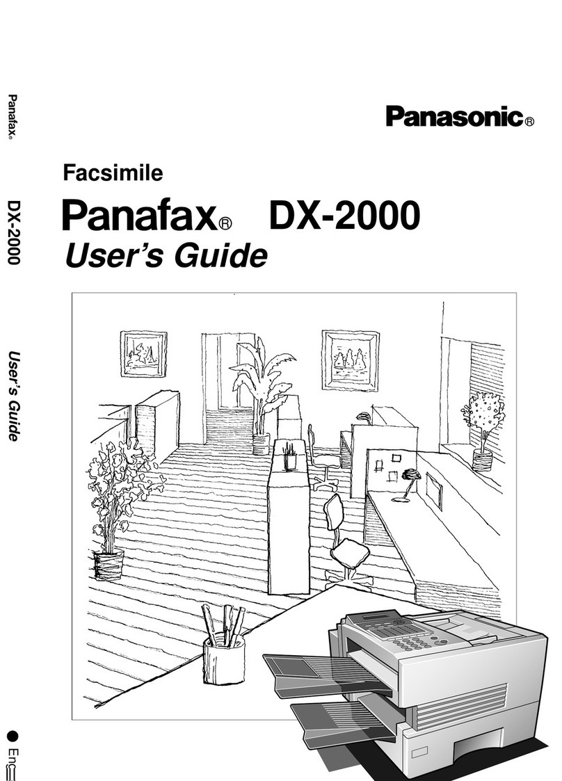 Panasonic Panafax DX-2000 user guide