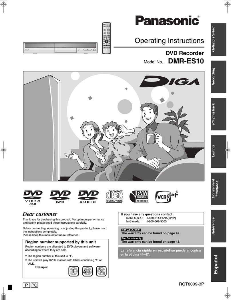 Panasonic Diga DMR-ES10 User manual
