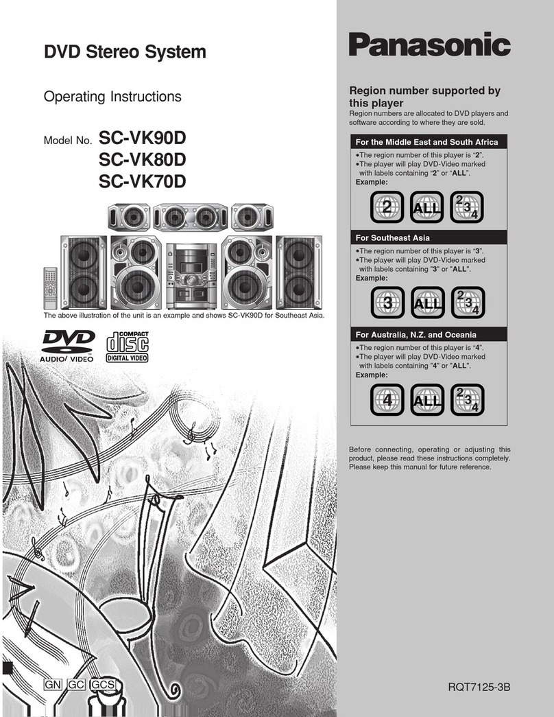 Panasonic SC-VK70D User manual