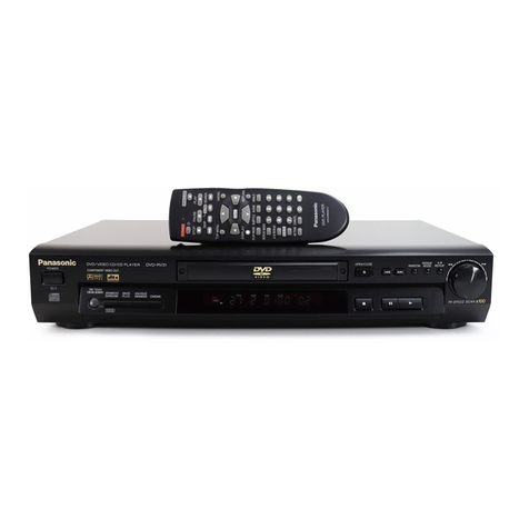 Panasonic DVDRV31 - DIG. VIDEO DISCPLAYE User manual