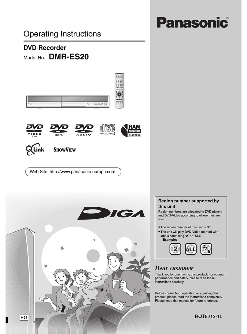 Panasonic Diga DMR-ES20 User manual