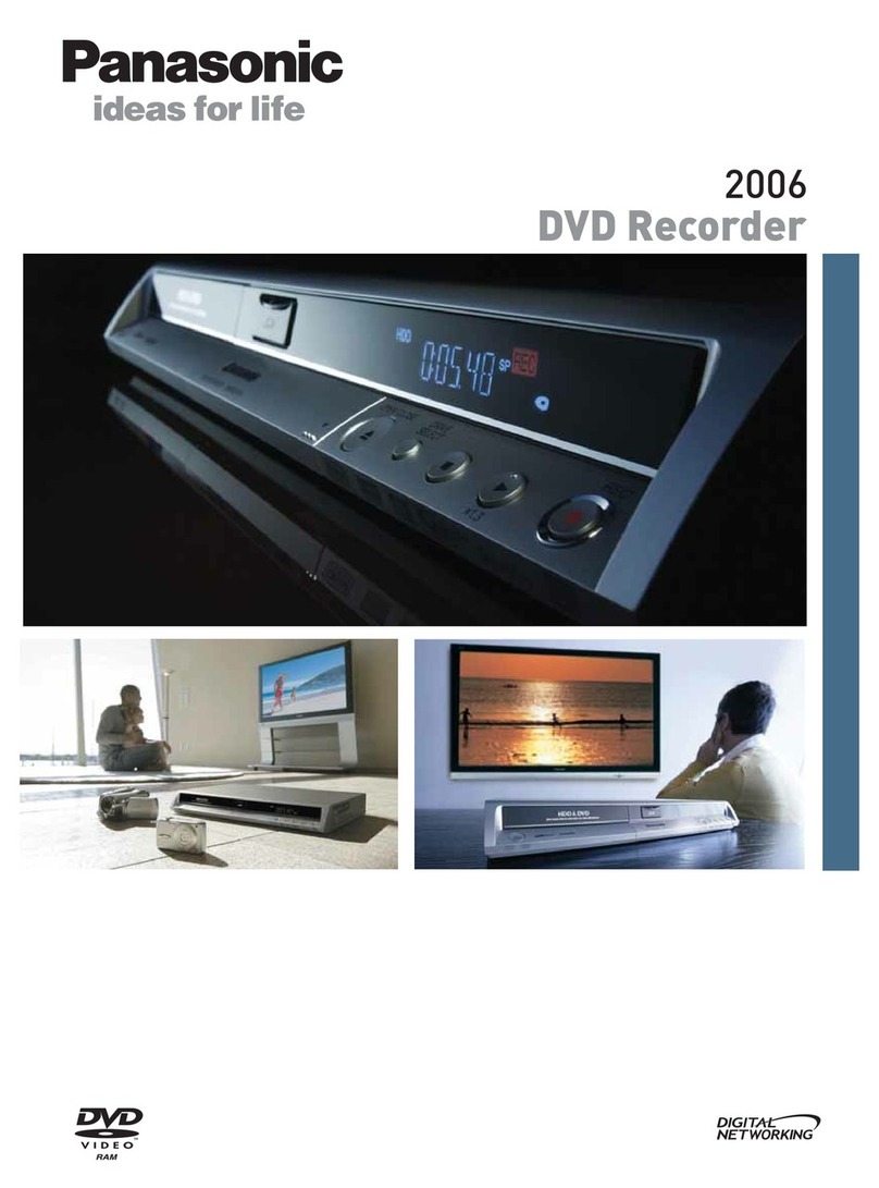 Panasonic DVD Recorder User manual