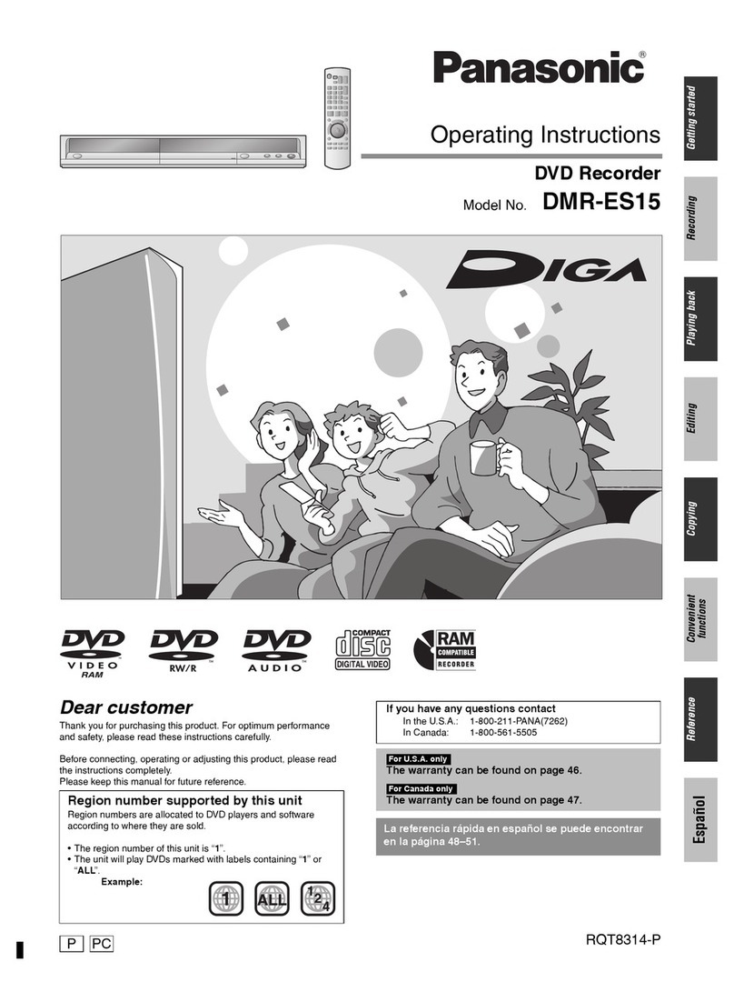 Panasonic DMR-ES15M User manual