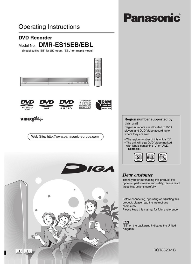 Panasonic Diga DMR-ES15EB User manual