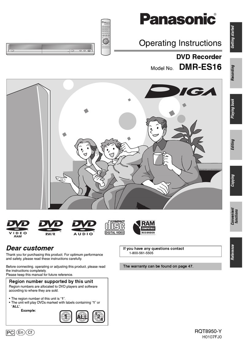 Panasonic Diga DMR-ES16 User manual