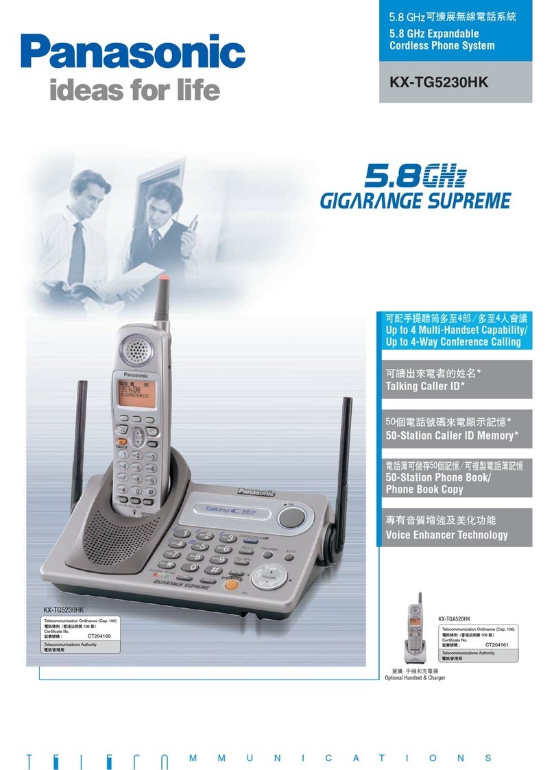Panasonic KX-TG5230HK User manual