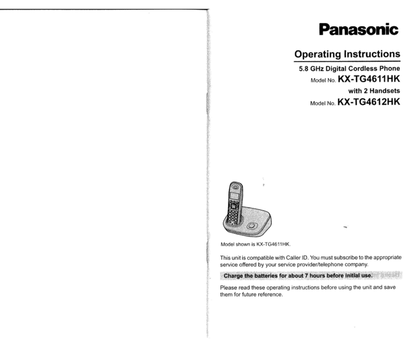 Panasonic KX-TG4611HK User manual