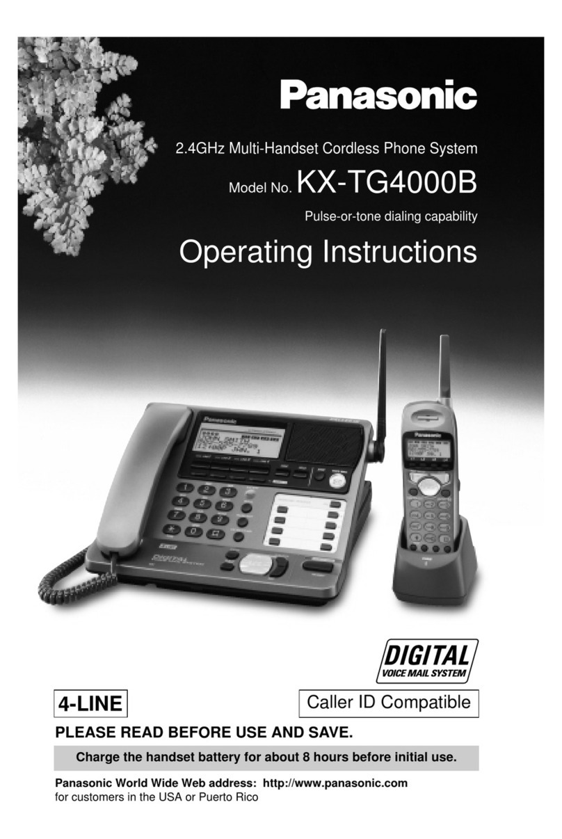 Panasonic KX-TG4000B User manual