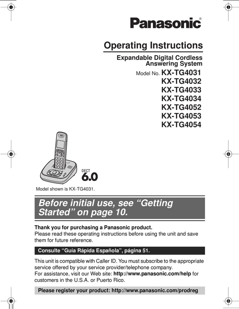 Panasonic KX-TG4031 User manual
