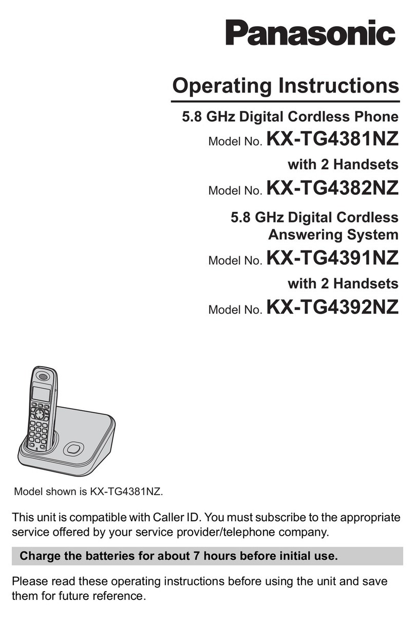 Panasonic KX-TG4381NZ User manual Panasonic KX-TG4381NZ User manual