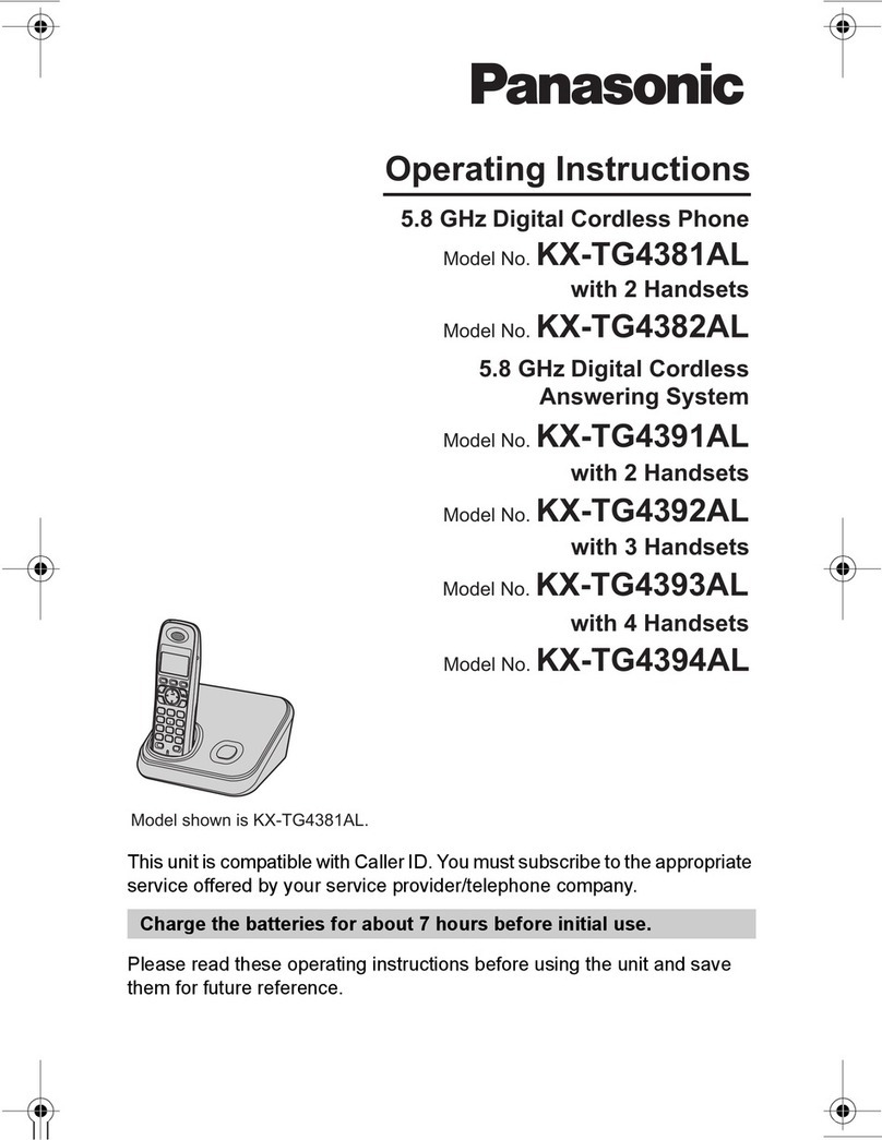 Panasonic KX-TG4381AL operating instructions