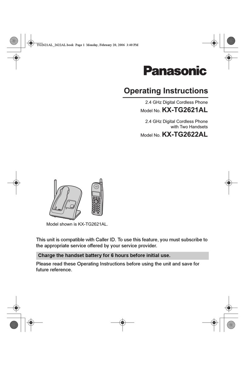 Panasonic KX-TG2621AL User manual