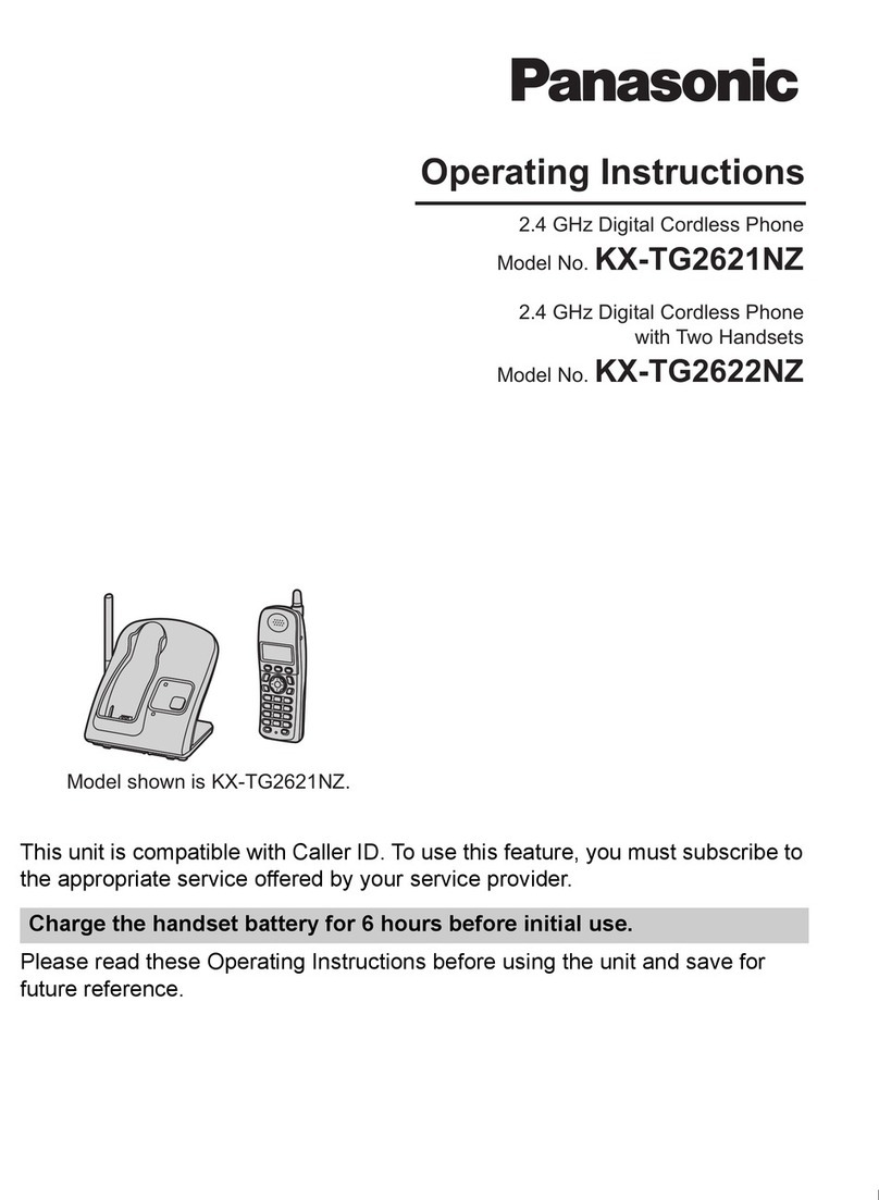 Panasonic KX-TG2621NZ operating instructions