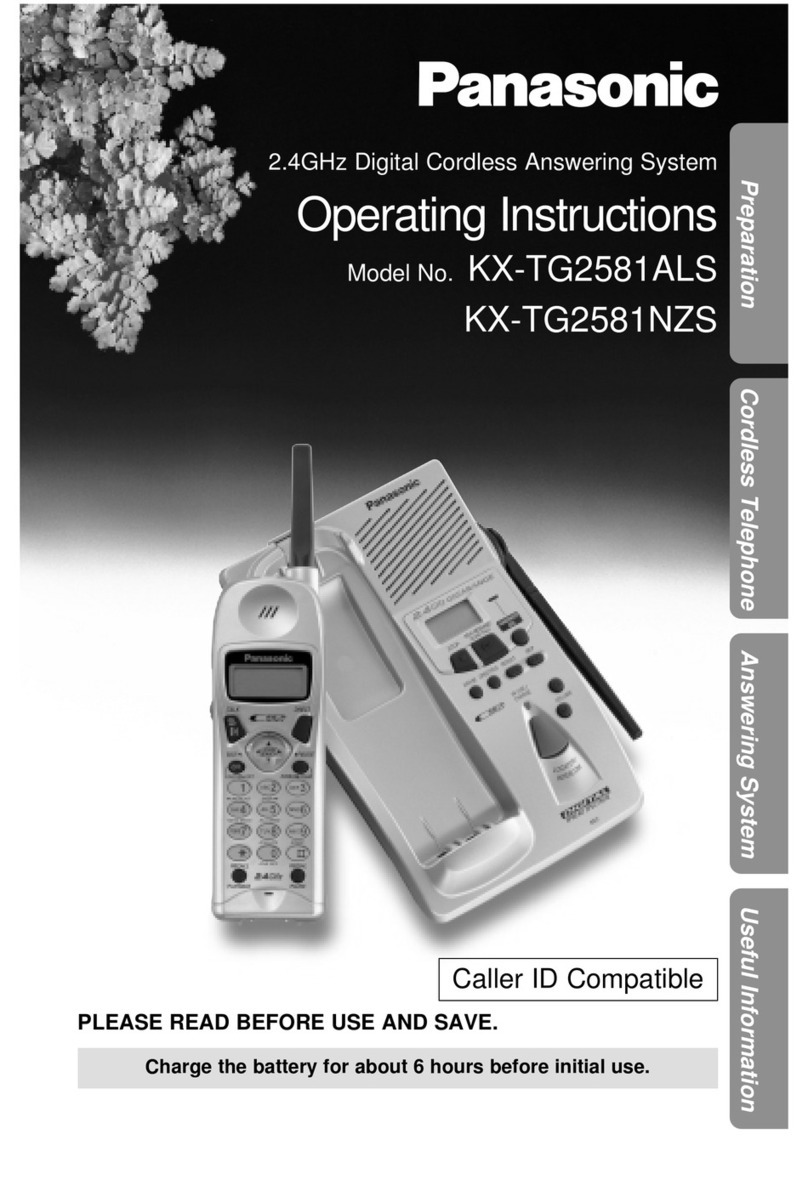 Panasonic KX-TG2581ALS, KX-TG2581NZS User manual Panasonic KX-TG2581ALS, KX-TG2581NZS User manual