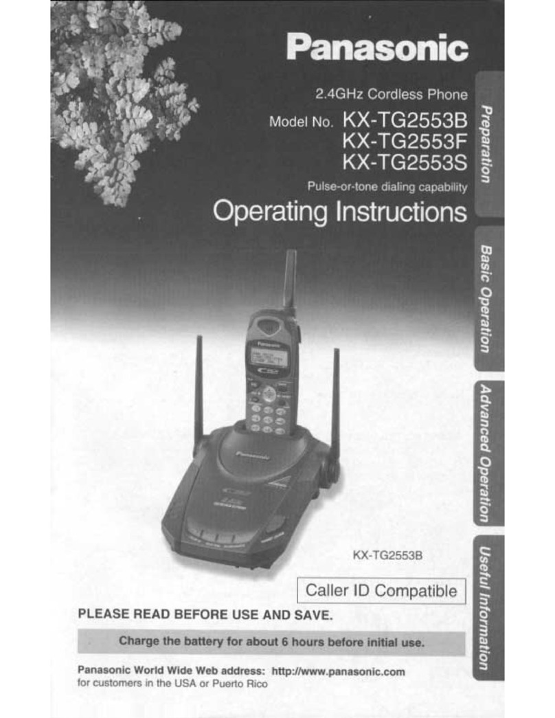 Panasonic KX-TG2553F operating instructions