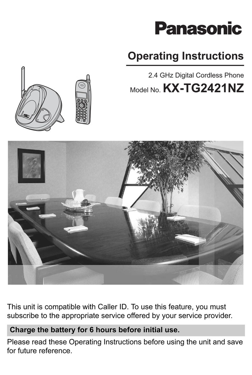 Panasonic KX-TG2421NZ User manual Panasonic KX-TG2421NZ User manual