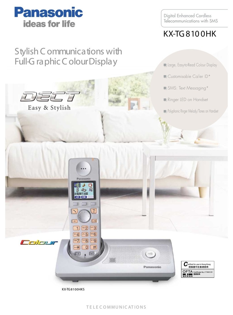 Panasonic KX-TG8100HK User manual