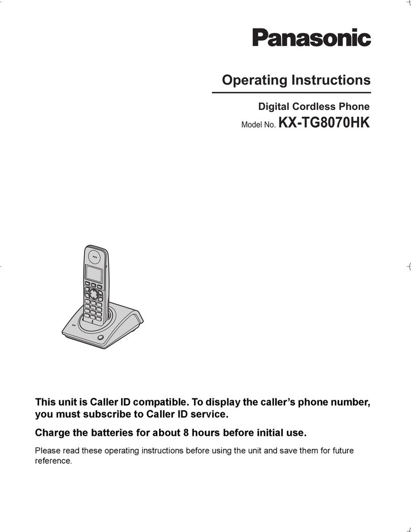 Panasonic KX-TG8070HK User manual Panasonic KX-TG8070HK User manual