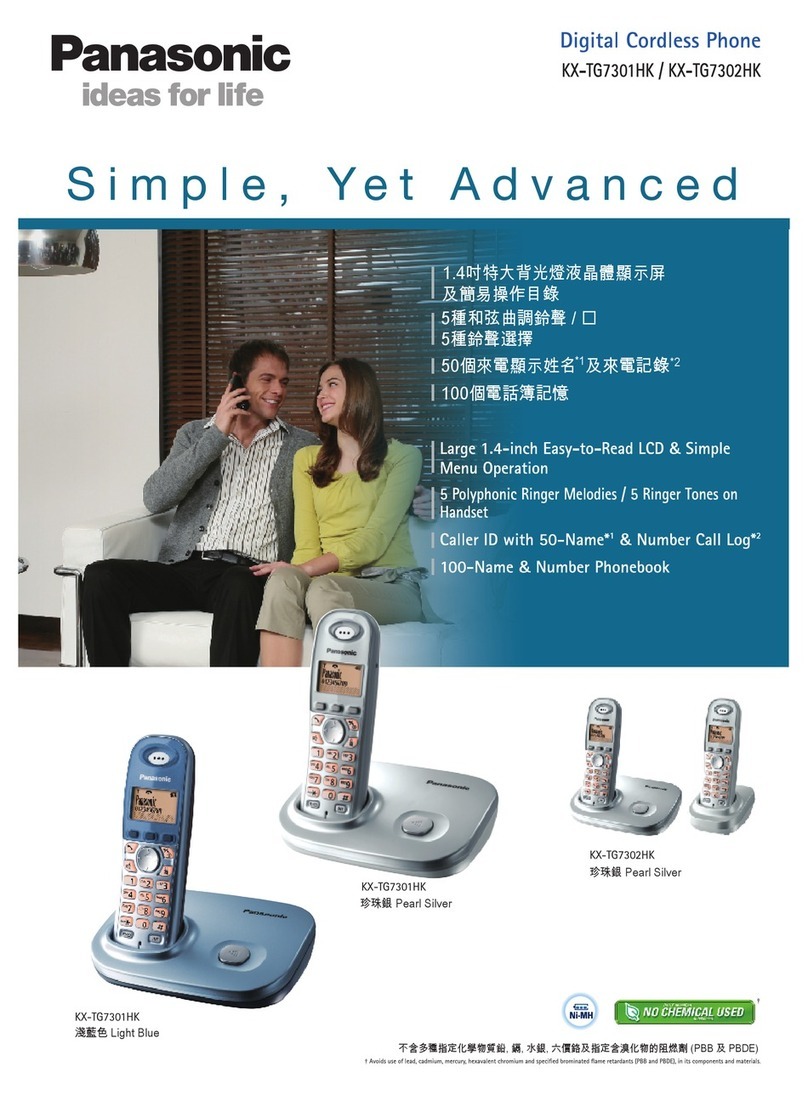 Panasonic KX-TG7301HK User manual