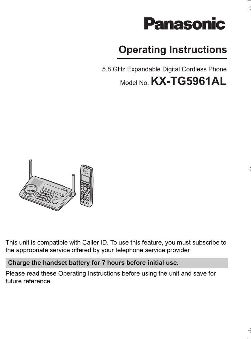Panasonic KX-TG5961AL User manual