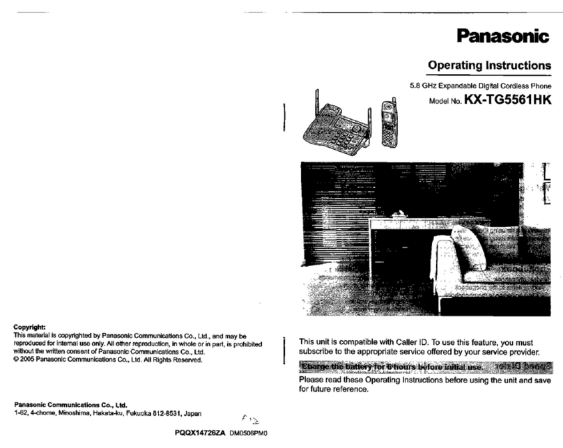 Panasonic KX-TG5561HK User manual