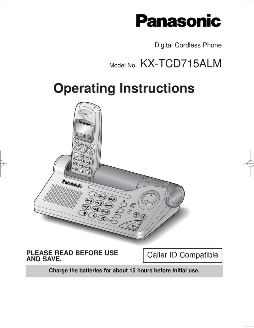 Panasonic KX-TCD715ALM operating instructions