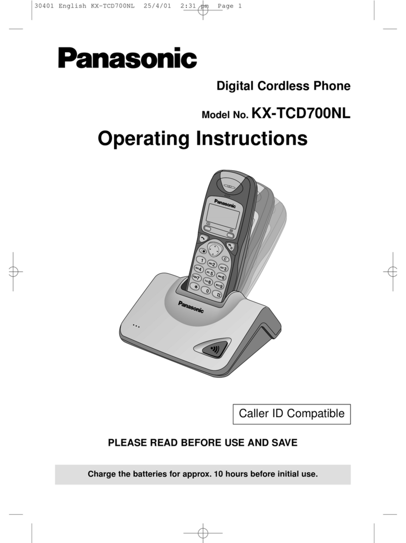 Panasonic KX-TCD700NL operating instructions