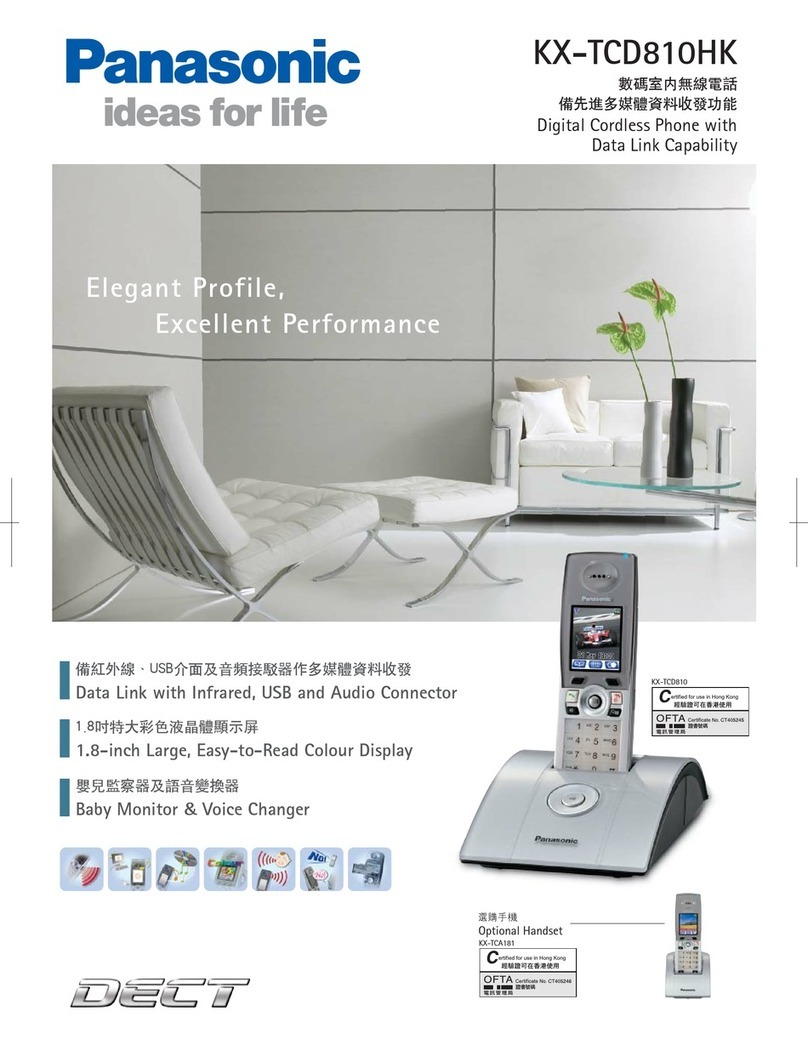 Panasonic KX-TCD810HK User manual