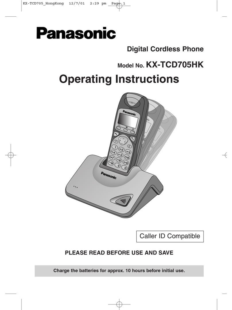 Panasonic KX-TCD705HK operating instructions