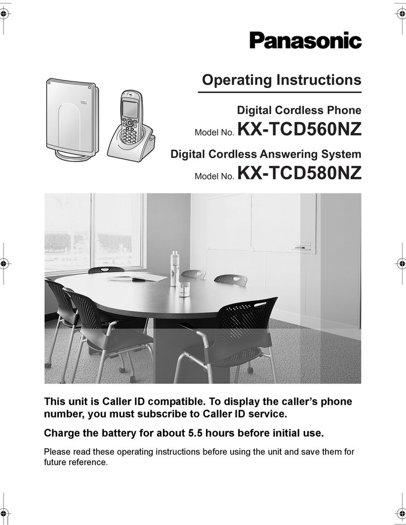 Panasonic KX-TCD560NZ operating instructions