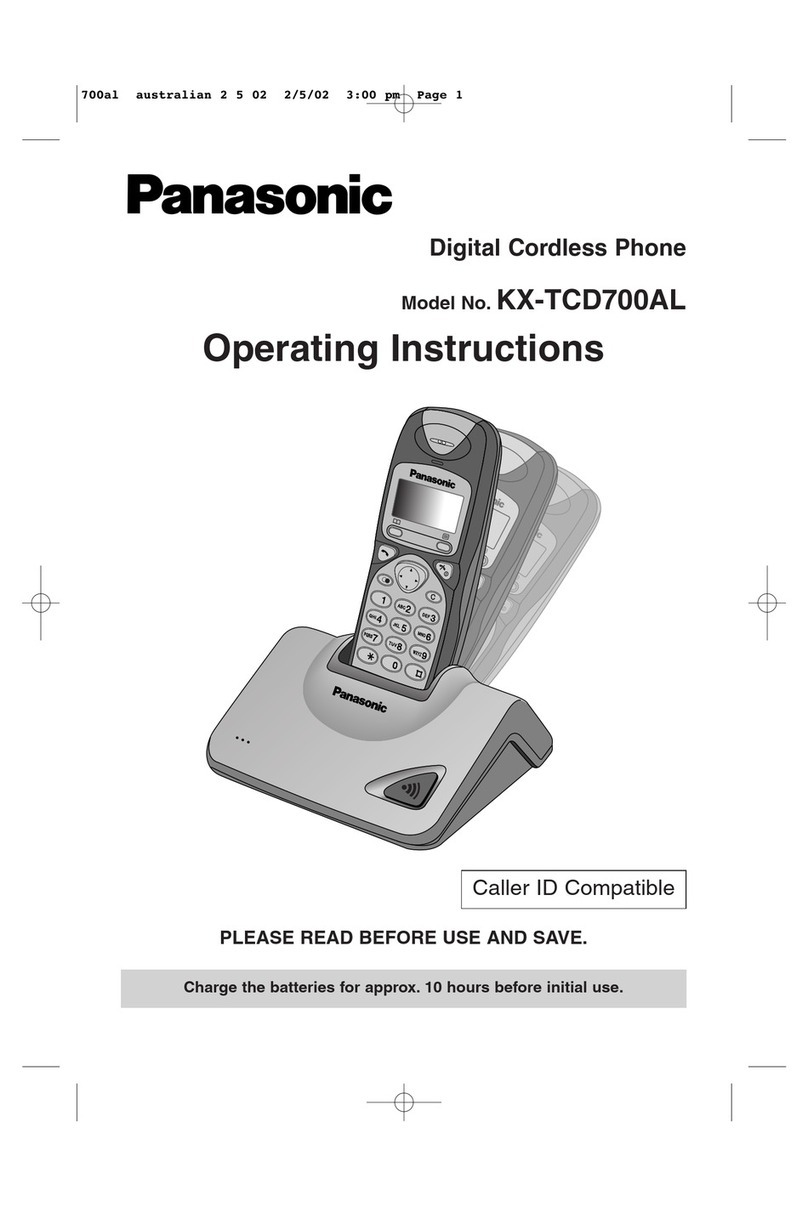 Panasonic KX-TCD700AL User manual