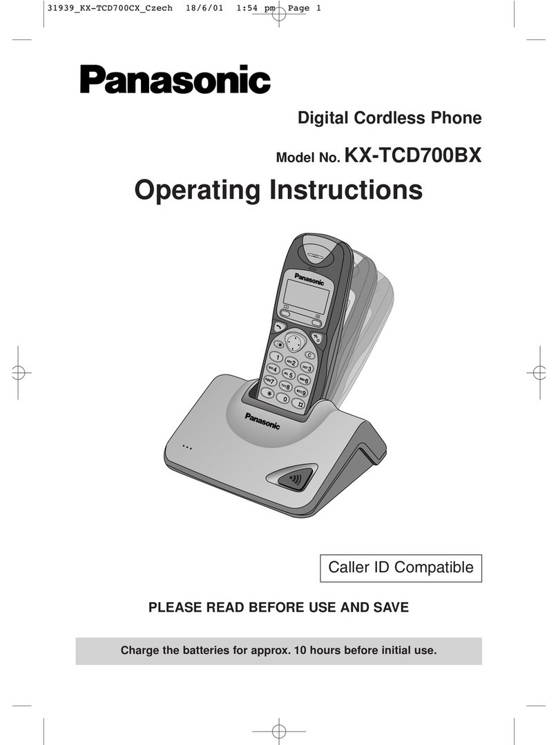 Panasonic KX-TCD700BX User manual