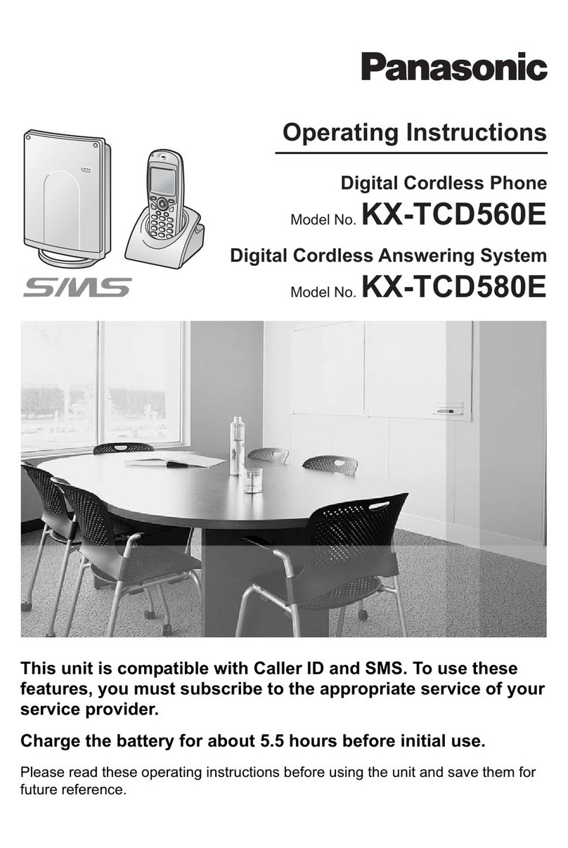 Panasonic KX-TCD560E operating instructions