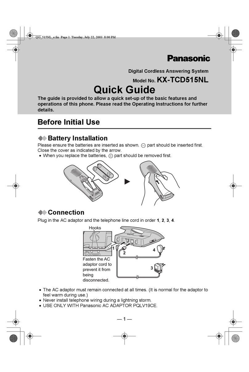 Panasonic KX-TCD515NL operating instructions
