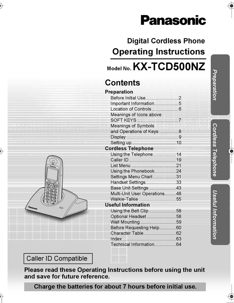 Panasonic KX-TCD500NZ User manual