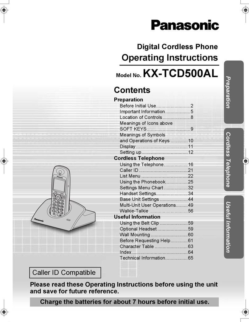 Panasonic KX-TCD500AL User manual