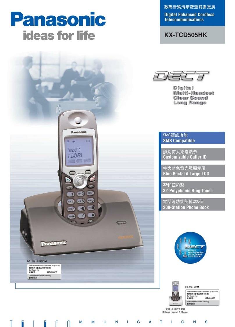 Panasonic KX-TCD505HKM User manual