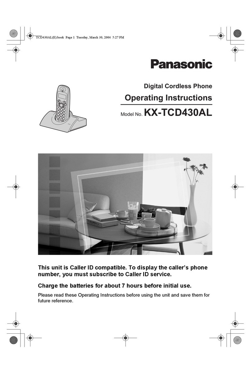 Panasonic KX-TCD430AL User manual Panasonic KX-TCD430AL User manual