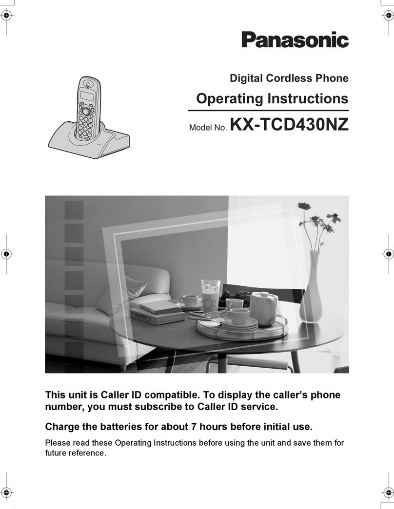 Panasonic KX-TCD430NZ User manual Panasonic KX-TCD430NZ User manual