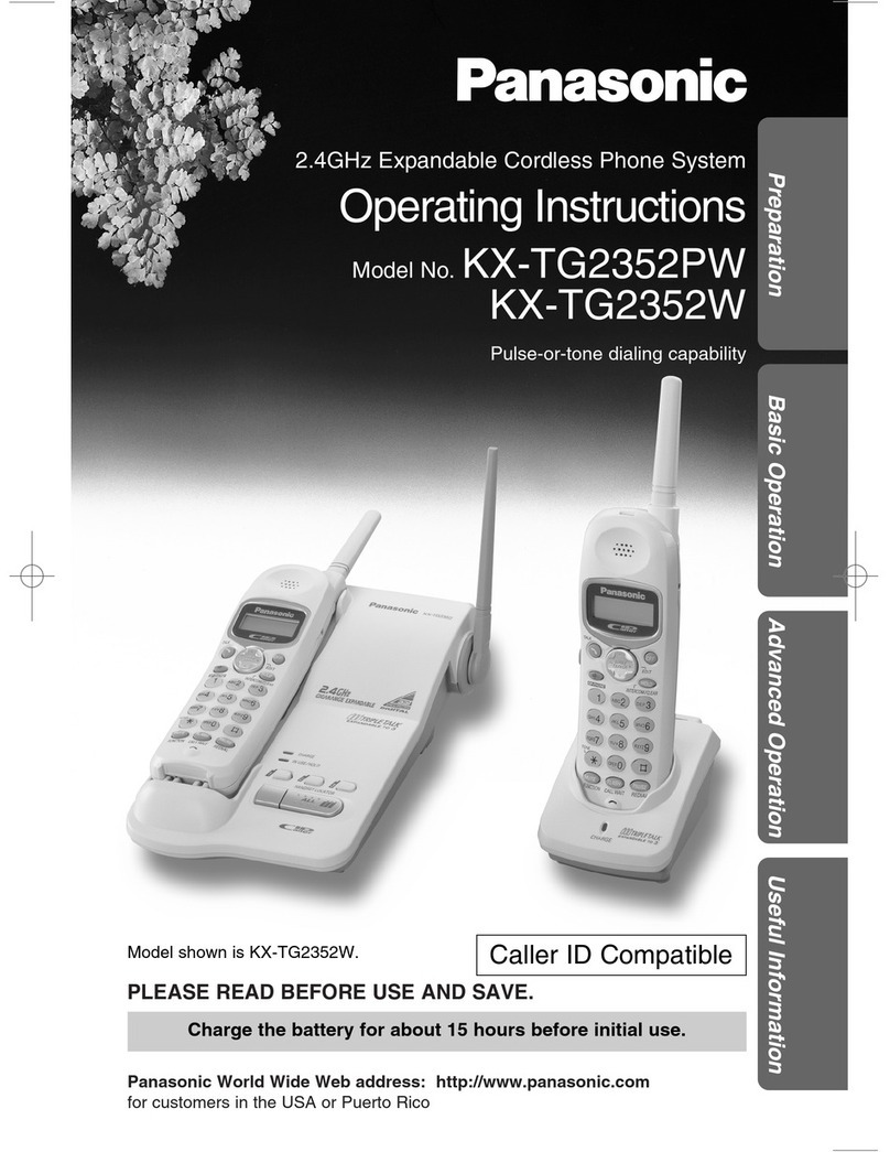 Panasonic KX-TG2352PW operating instructions