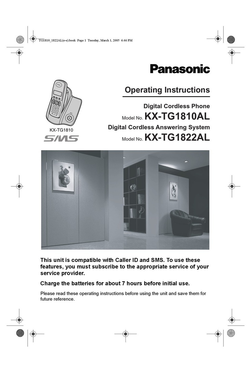 Panasonic KX-TG1810AL operating instructions