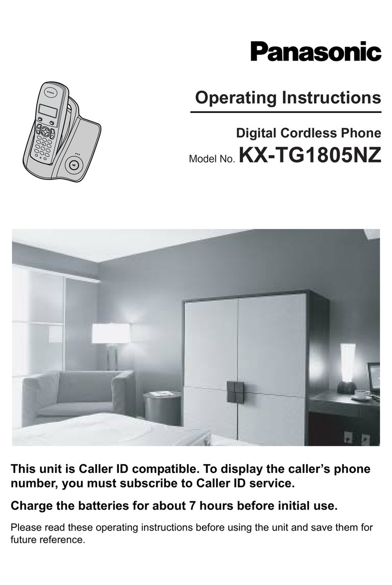 Panasonic KX-TG1805NZ operating instructions