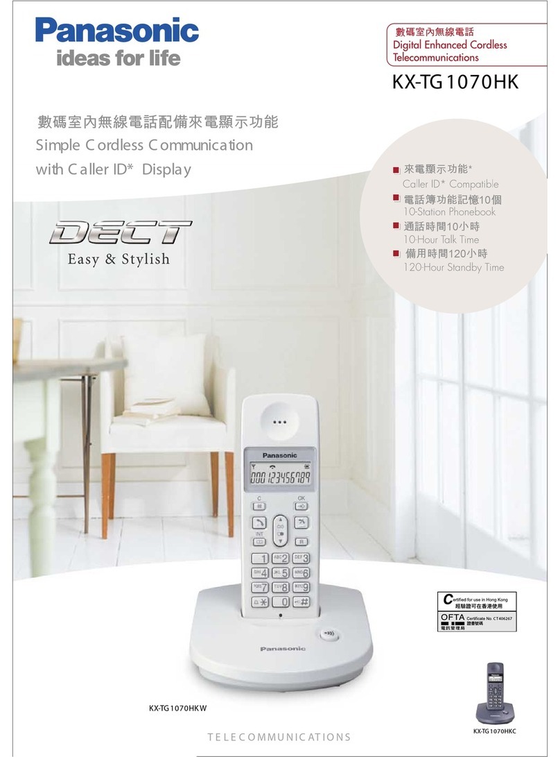 Panasonic KX-TG1070HK User manual