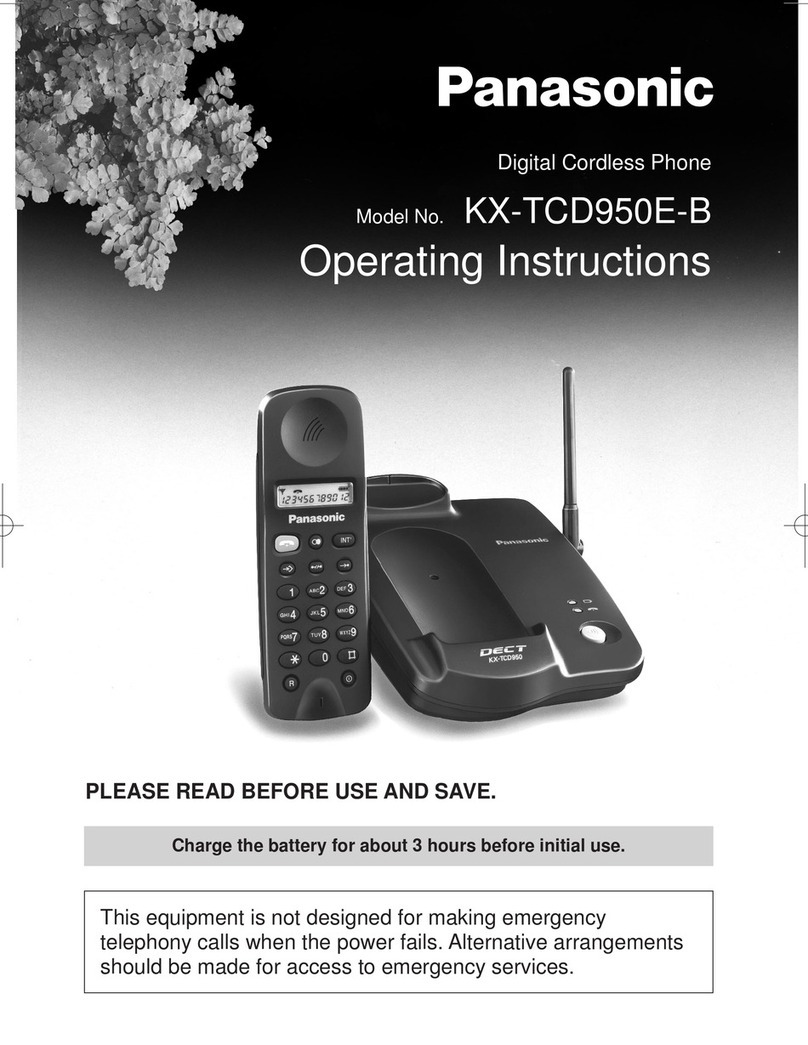 Panasonic KX-TCD950E-B User manual
