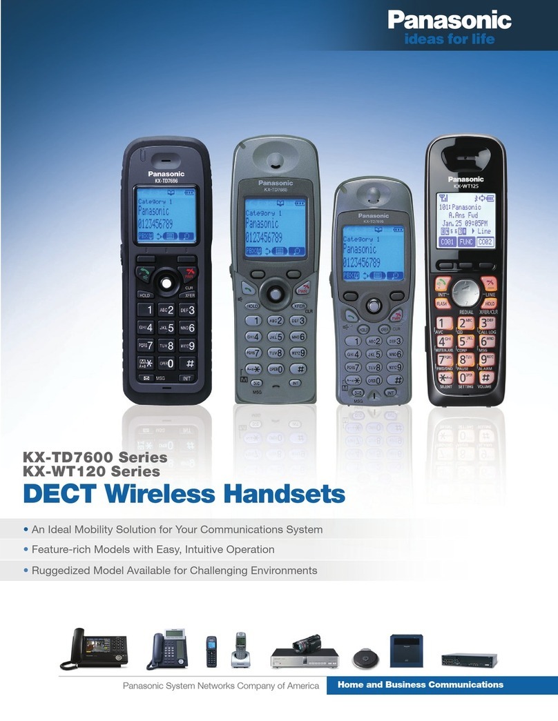 Panasonic KX-TD7696 Brochure & specs