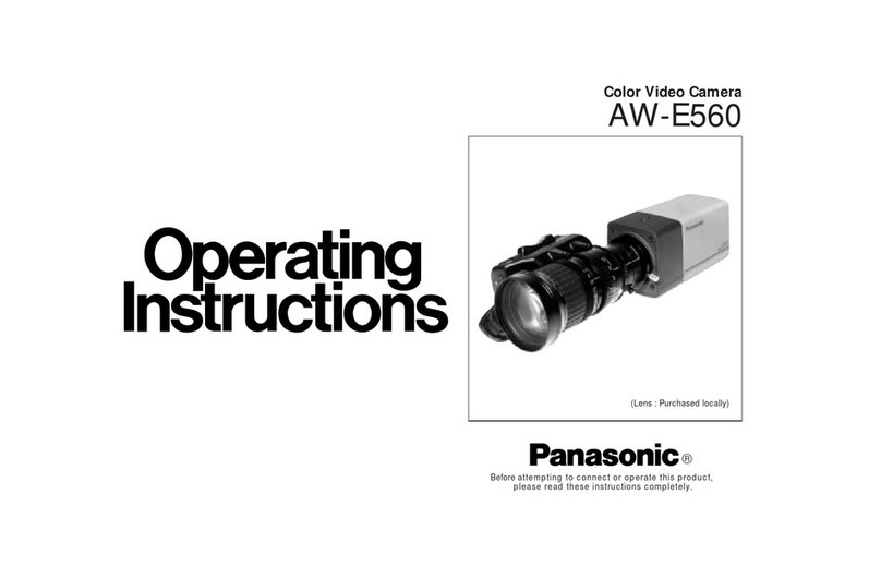 Panasonic AWE560 - COLOR VIDEO CAMERA User manual