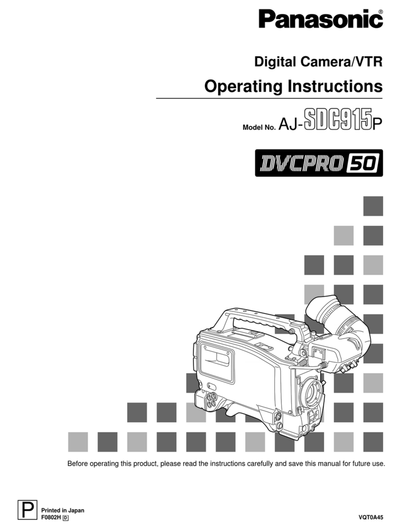 Panasonic AJSDC915 - DVC PRO CAMCORDER operating instructions