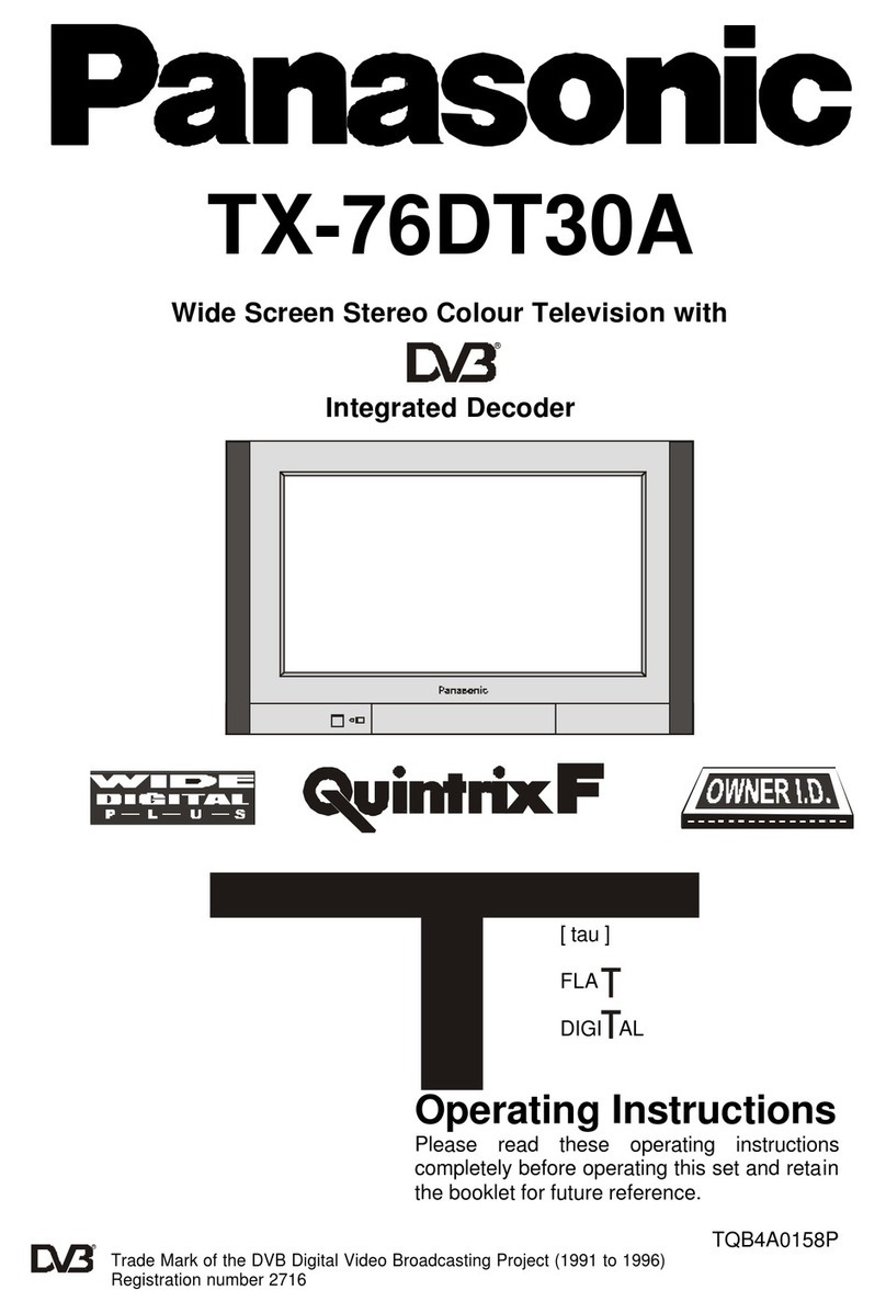 Panasonic TX-76DT30A User manual Panasonic TX-76DT30A User manual