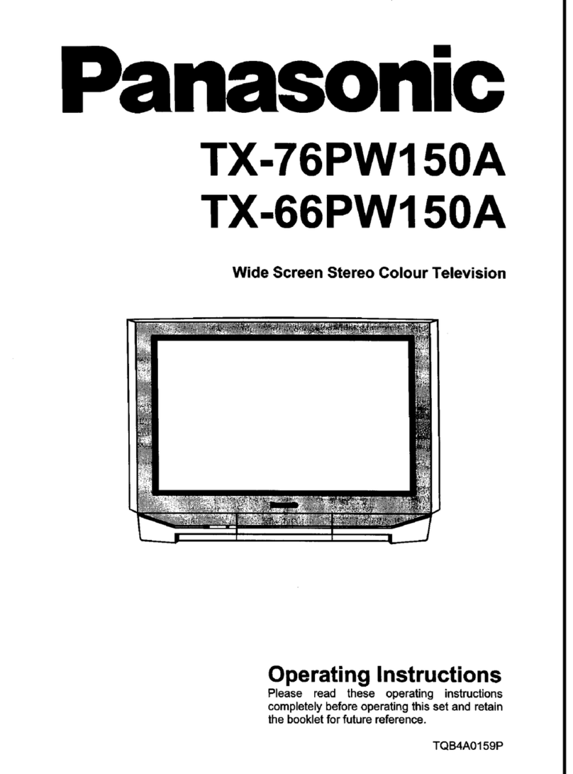 Panasonic TX-66PW150A operating instructions